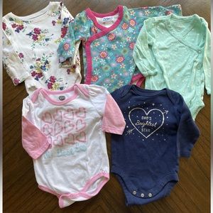 6 Month Long Sleeve Onesie Top Bundle